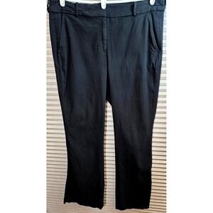 Lane Bryant Dress Pants 18 Regular Black Stretch Rayon Blend Flat Front Work
